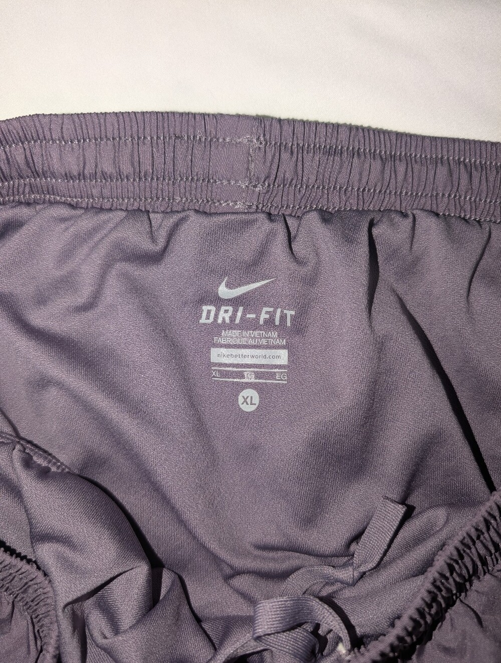 Nike Dri-FIT Tempo Running Shorts Grey Blue Orange XL Excellent Condition - Picture 4 of 4